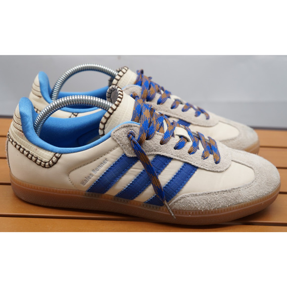 Sample Adidas Wales Bonner x Samba Nylon Wonder Clay Royal Blue Size M8